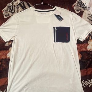 Nautica white tee
